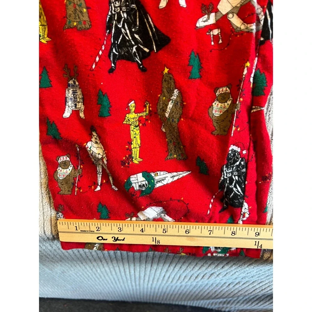 Hanna Andersson Star Wars Christmas Flannel Pajama Pants Adult XXL Red Lounge